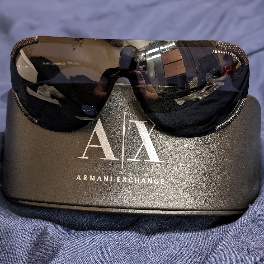 Black Armani exchange sunglasses.